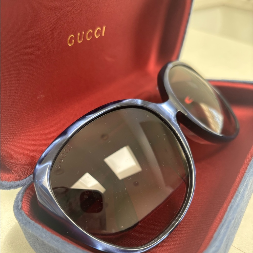 Gucci Navy Blue Eyewear